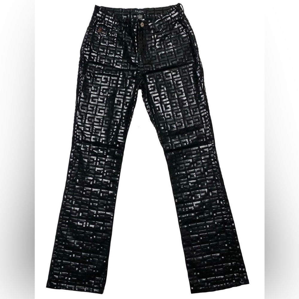 y2k guess monogram pants